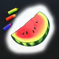 Coloring book paint drawing icon