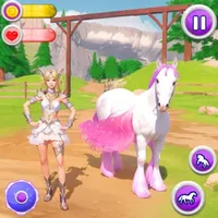 Unicorn Horse Stable Care Game icon