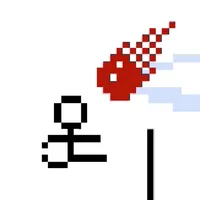 Jumping Stick Man Fire Meteor icon