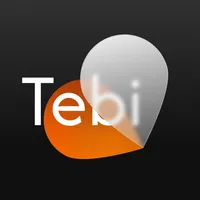 Text behind image - Tebi icon