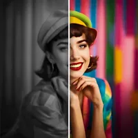 Black and white to color icon