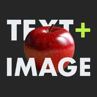 Text + Image (AI Text behind) icon