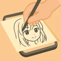 Lightbox draw - tracing paper icon