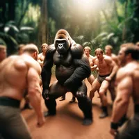 Gorilla vs 100 Men: Meme Brawl icon