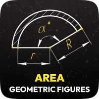 Area geometric figures icon