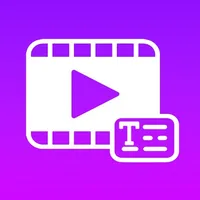 Captions for talking video icon