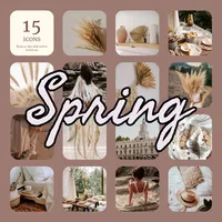 Spring aesthetic backgrounds icon