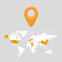 been: countries visited map icon