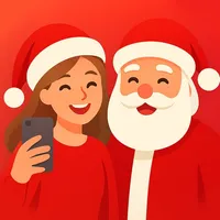 Xmas Santa Selfie Photo Booth icon