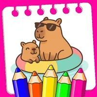 Capybara Coloring – Cute Art icon