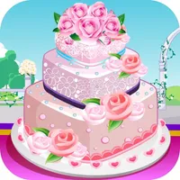 Rose Wedding Cake Cooking Game icon