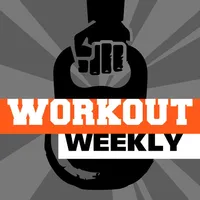 HIIT Workout - training schedule in a week with sport exercise fitness icon