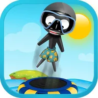 Stickman Water Trampoline icon