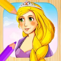 Rapunzel Coloring Book Game icon