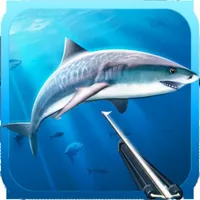 Hunter underwater spearfishing icon