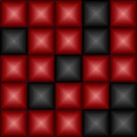 ZigZag Puzzle. Red and black icon