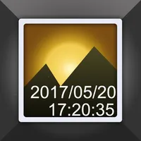 Timestamp photo and video icon