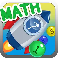 Math Number Bubble Rocket Game icon