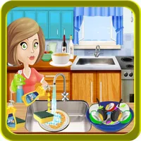 Kids Dish Washing & Cleaning - Play Free Kitchen Game icon