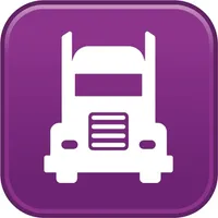 Truck driver GPS semi trailer icon