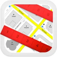 Planimeter for map measure icon