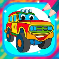 Magic cars coloring pages icon