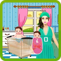 Newborn Twins Baby & Mommy Care - Play free kids game icon