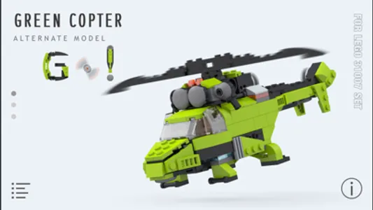 Green Copter for LEGO 31007 screenshot 0