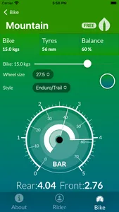 Tire Pressure for cyclists screenshot 3