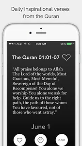 Daily Quran Verses - Inspirational and Motivational ayahs every day to bring you closer to Allah screenshot 0