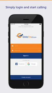 GloboTel123 - Call abroad over WiFi and 3/4G screenshot 0