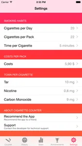 Cigarette Counter - How much do you smoke? screenshot 4