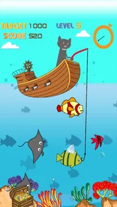Magnetic Cat Fishing Games for Kids: Catch Fish That You Can! screenshot 2