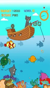 Magnetic Cat Fishing Games for Kids: Catch Fish That You Can! screenshot 3
