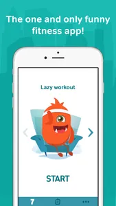 7 minute workouts with lazy monster PRO: daily fitness for kids and women screenshot 0