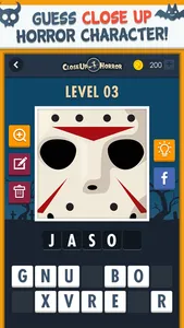 Close Up Horror Quiz: Guess character from photo! screenshot 0