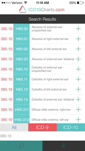 ICD-10 Charts screenshot 2