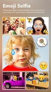 Emoji Selfie Collage Editor screenshot 0