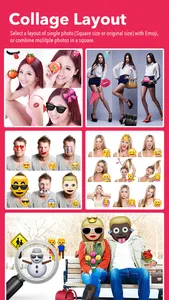 Emoji Selfie Collage Editor screenshot 1