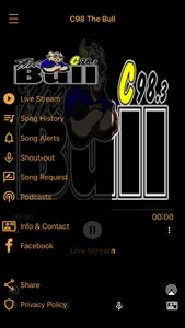 C98 The Bull WCEF-FM screenshot 1