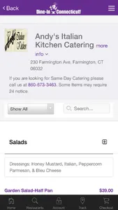 Dine In CT - Food Delivery screenshot 2