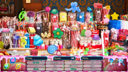 Hidden Objects Candy Shop Seek screenshot 1