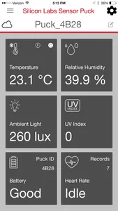 Silicon Labs SensorPuck Cloud screenshot 0