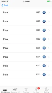 Seat parts and diagrams screenshot 4