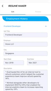 Resume Maker - CV Builder screenshot 4