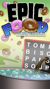 Epic Food Word Search - giant wordsearch puzzle (ad-free) screenshot 0