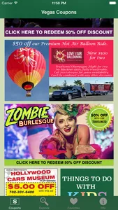 Vegas Traveling Coupons screenshot 0
