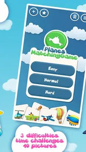 Family matching game: Planes screenshot 2