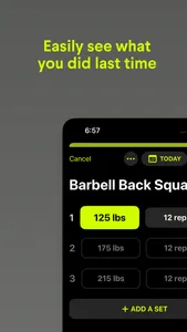 Gains: Simple workout tracker screenshot 2