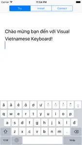 Visual Vietnamese Keyboard screenshot 0